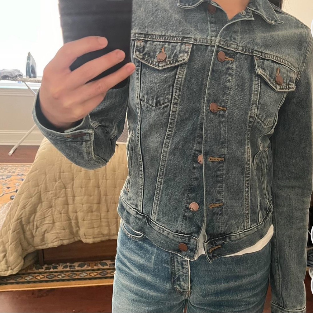 Gap Fitted Blue Denim Jacket